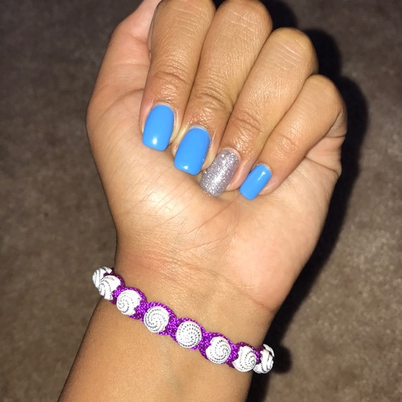 purple adjustable “shell” bracelet - Picture 4 of 4